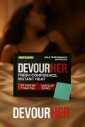DevourHer mint-flavor performance strip packaging, 10-pack